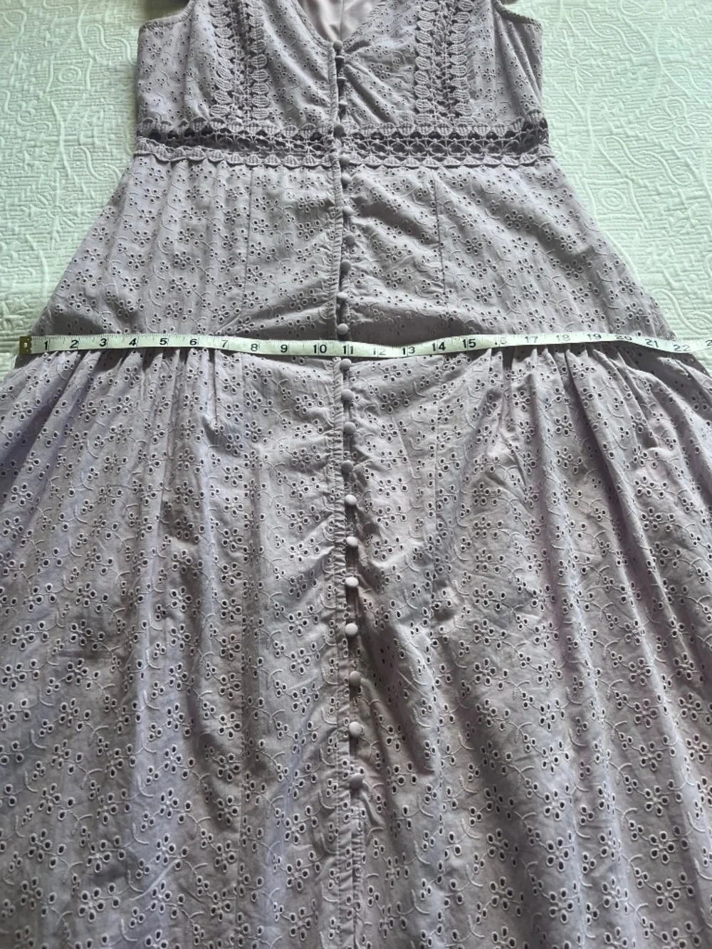 Lilac eyelet Altered State dress size large - Picture 12 of 14